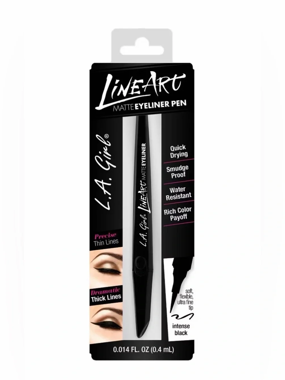 L.A. Girl Line Art Matte Eyeliner Pen GLE712 Intense Black